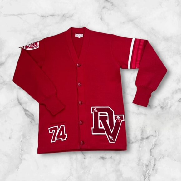 VTG LETTERMAN'S SWEATER '74 Wrestling - Picture 13 of 13